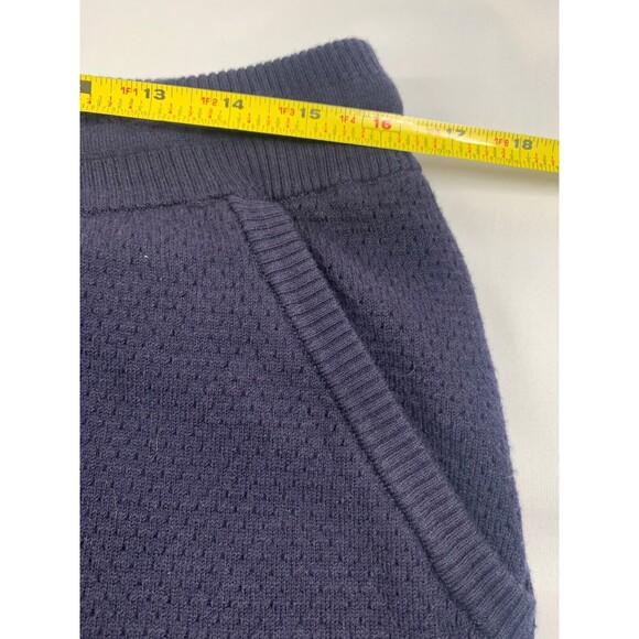 Tommy John Sweater Jogger Pants Womens L Navy Blue Thick Lounge Textured NEW - Picture 4 of 10